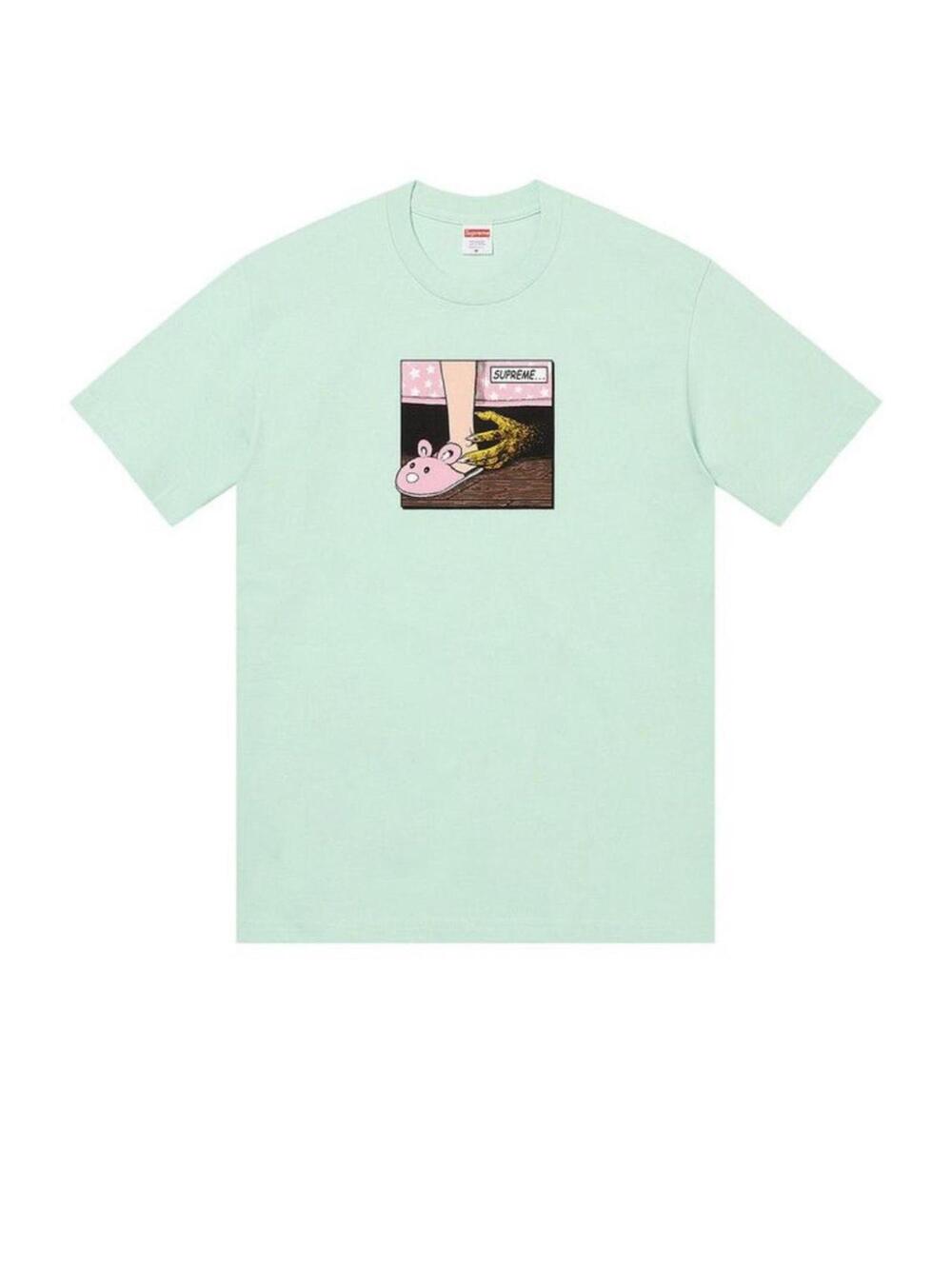 Supreme Bed Tee Light Teal S FW21 NWT